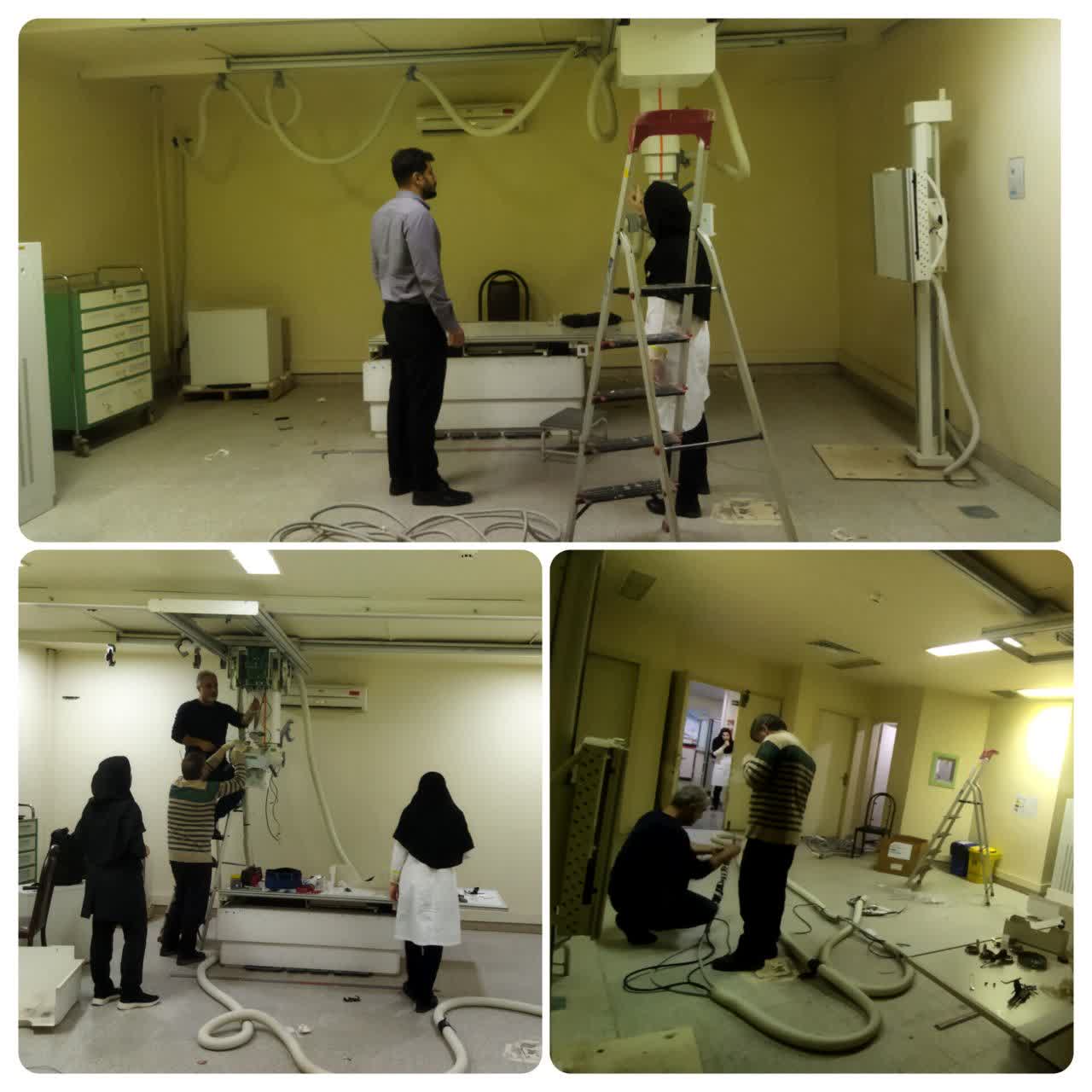 ارتقاء دستگاه رادیولوژی بیمارستان امام حسن (ع) شهرستان فامنین